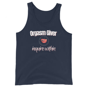 Orgasm Giver Unisex Tank