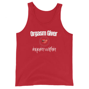 Orgasm Giver Unisex Tank