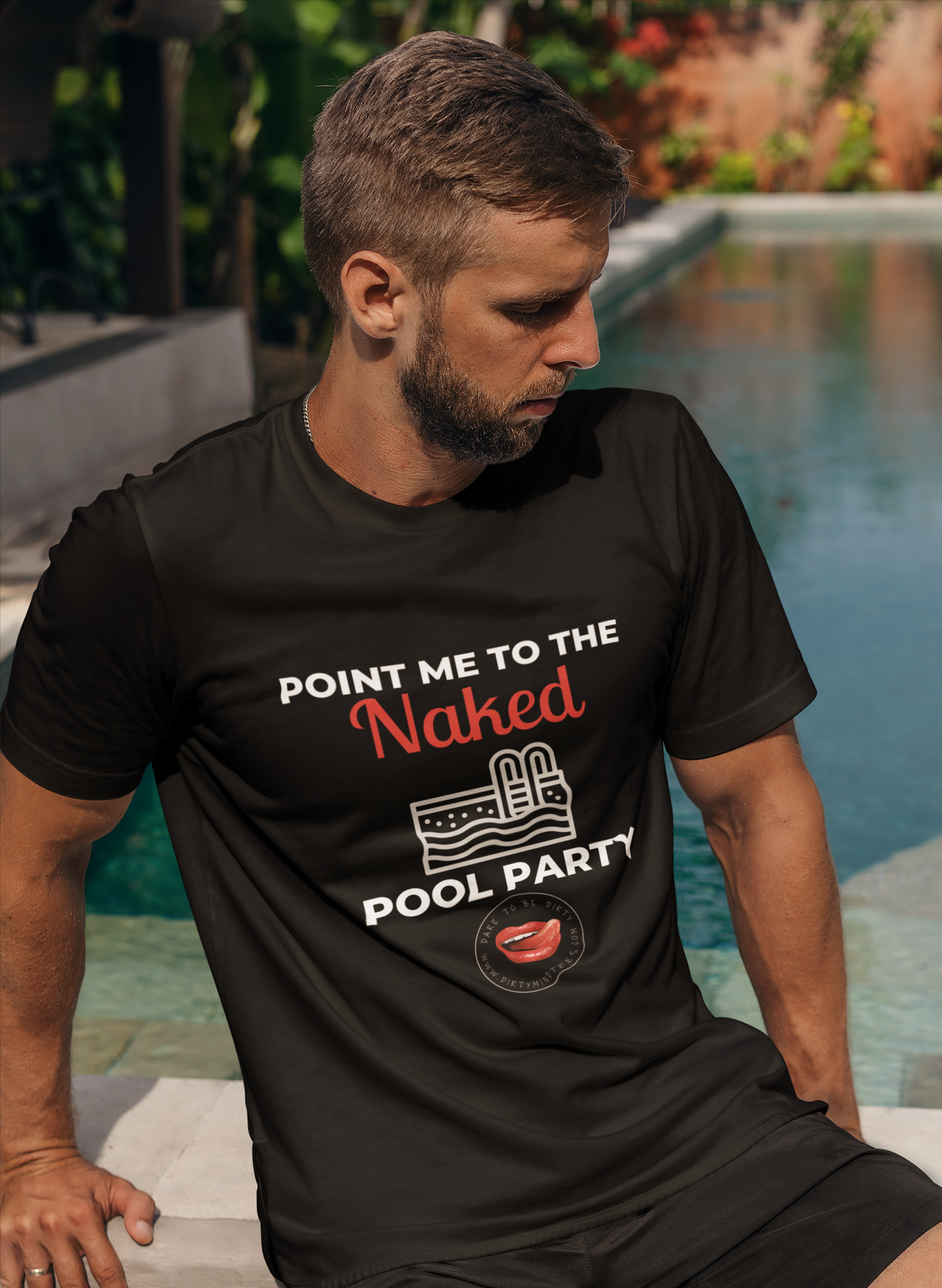 Naked Pool Party Men's Tee
