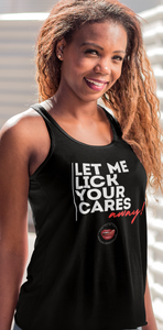 Lick Away Your Cares Women's Racerback Tank