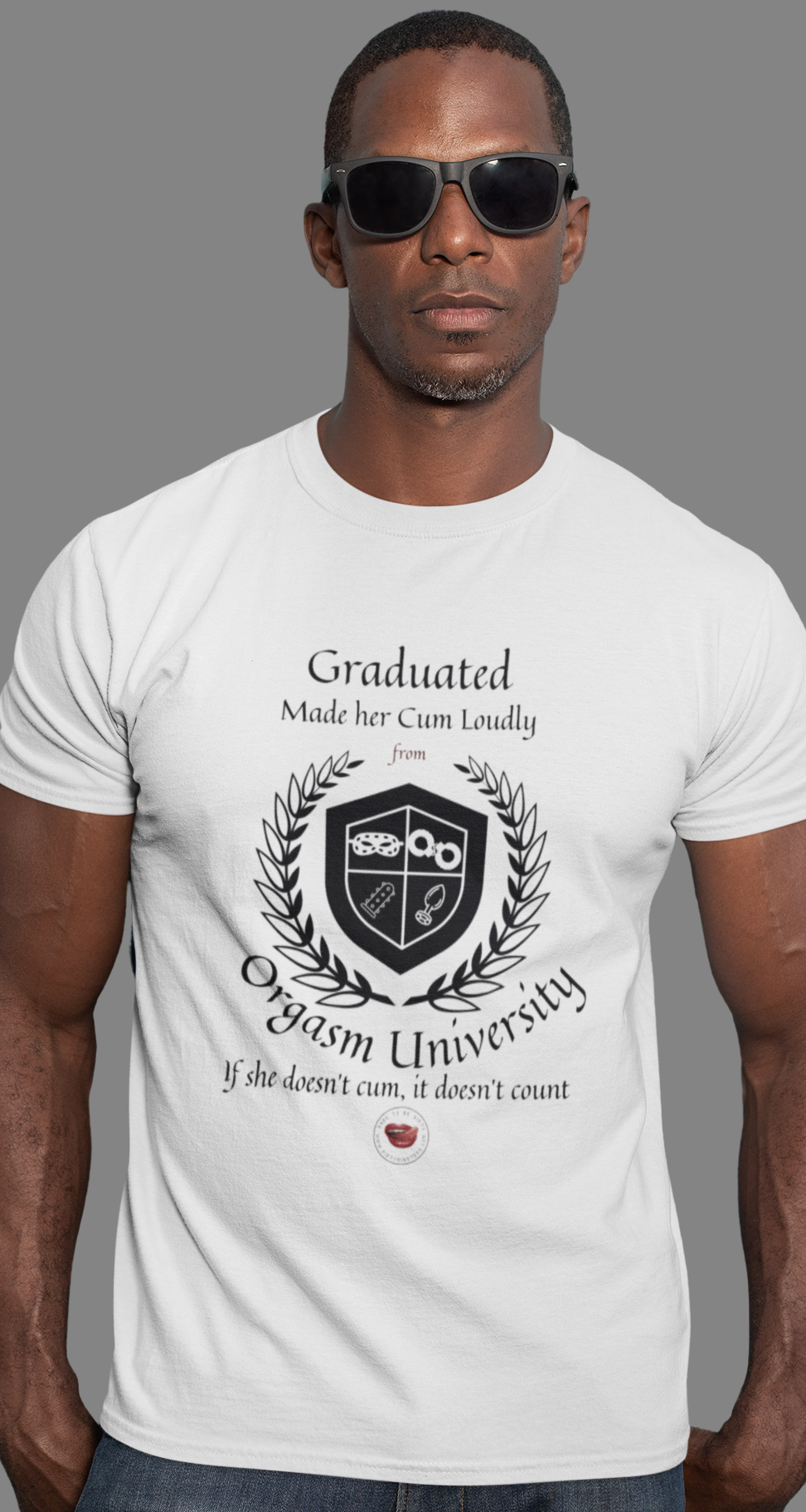 Made Her Cum Loudly Men's Tee