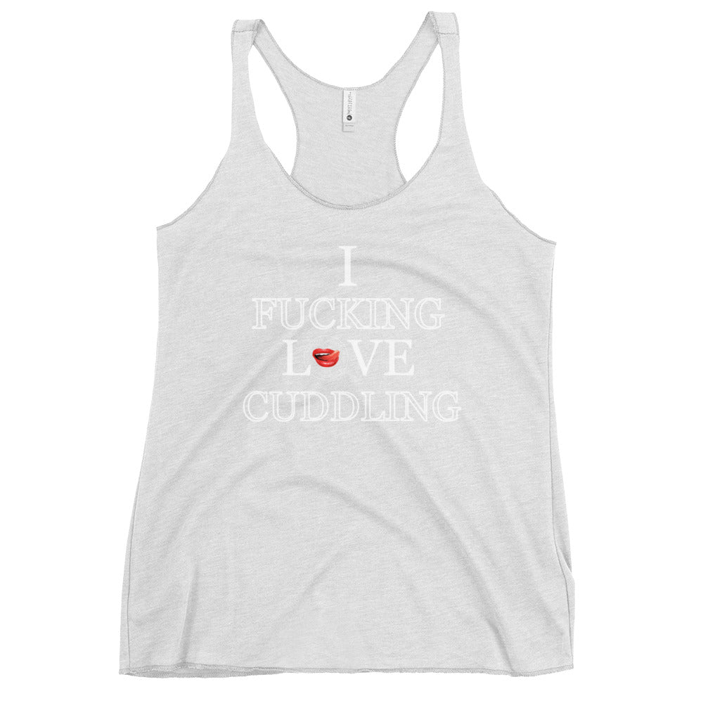 I Love Cuddling Women's Racerback Tank