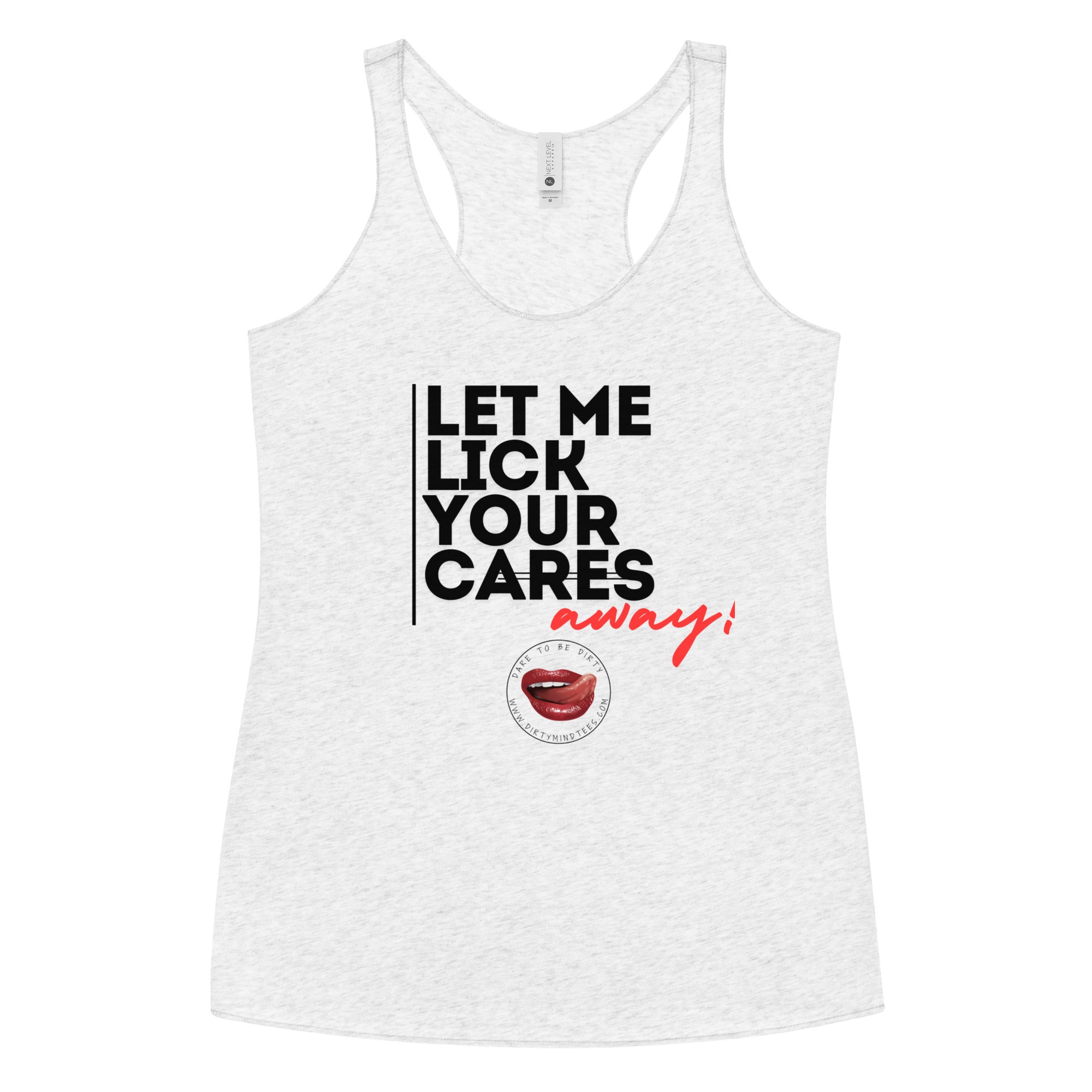 Lick Away Your Cares Women's Racerback Tank