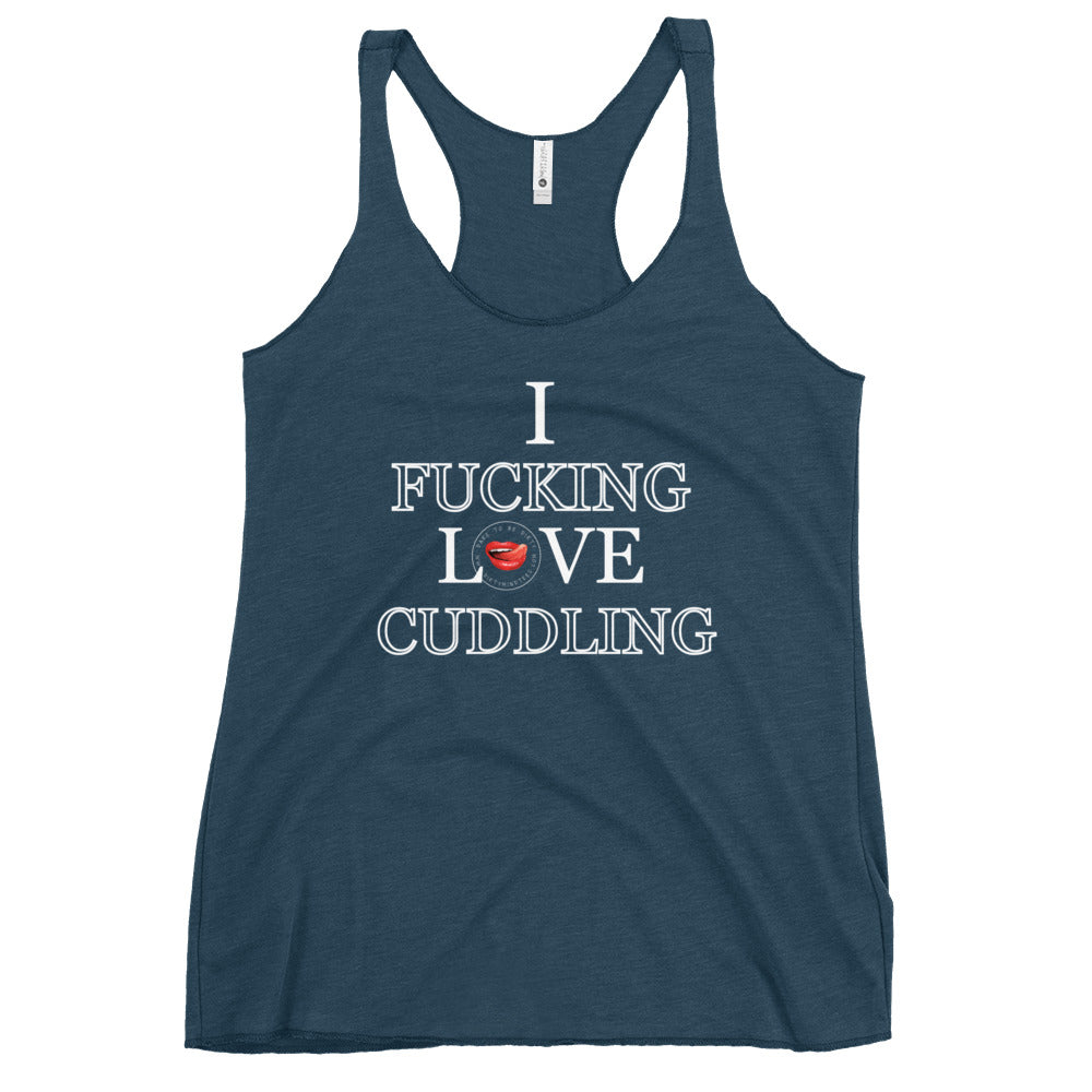 I Love Cuddling Women's Racerback Tank