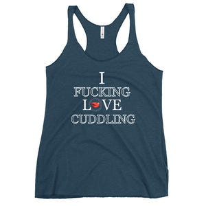 I Love Cuddling Women's Racerback Tank
