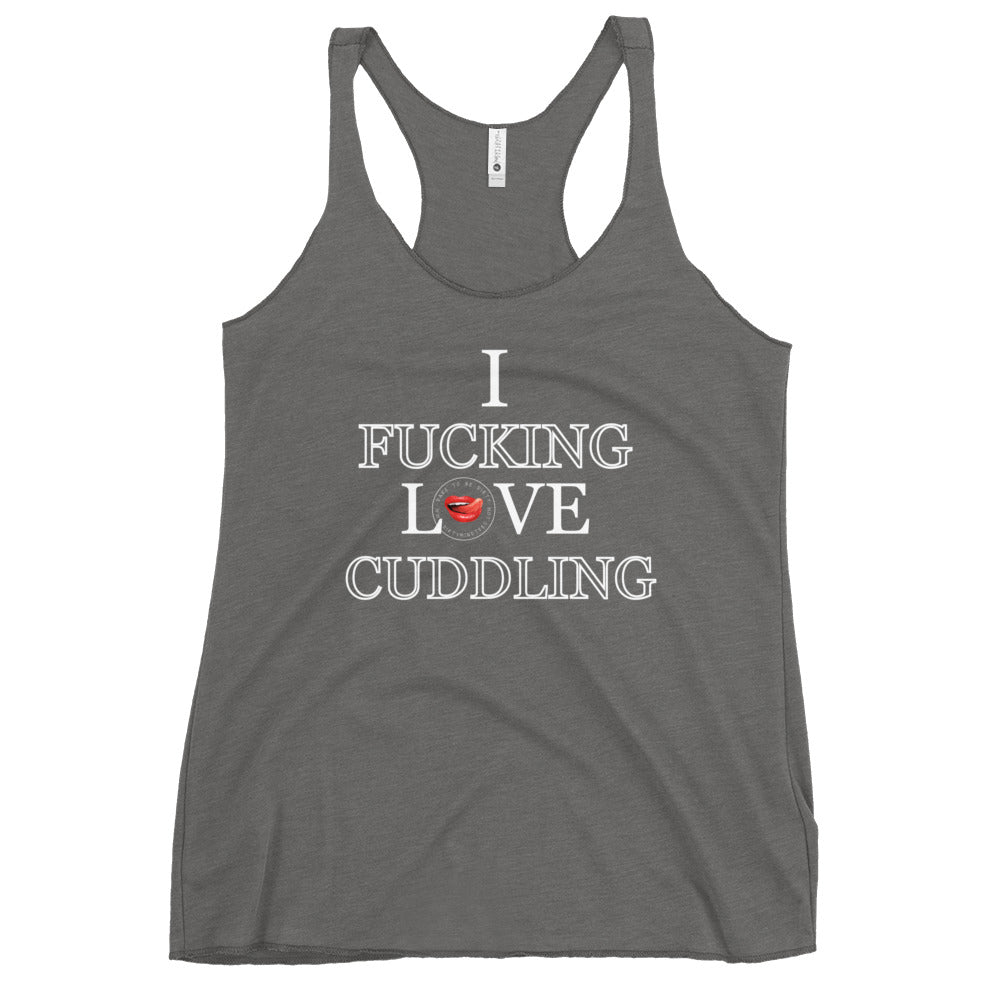 I Love Cuddling Women's Racerback Tank