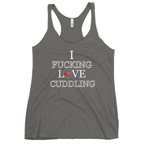 I Love Cuddling Women's Racerback Tank