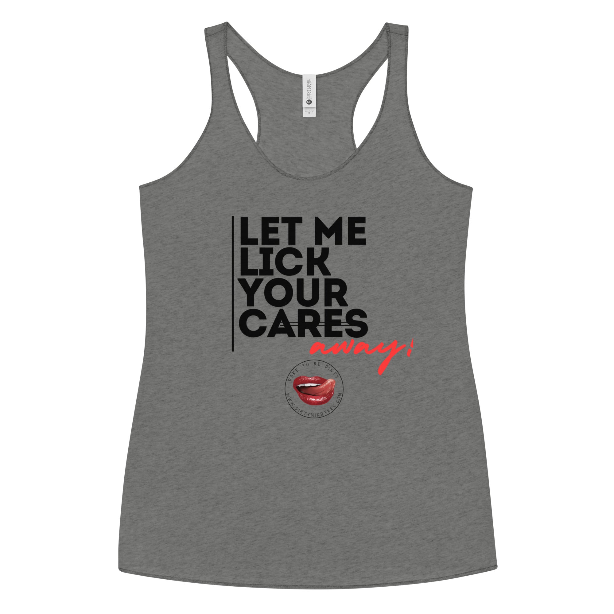 Lick Away Your Cares Women's Racerback Tank