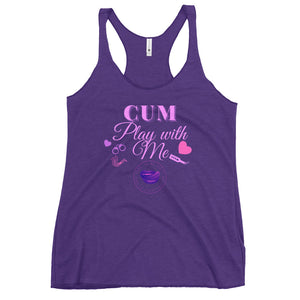 Cum Play With Me Women's Racerback Tank