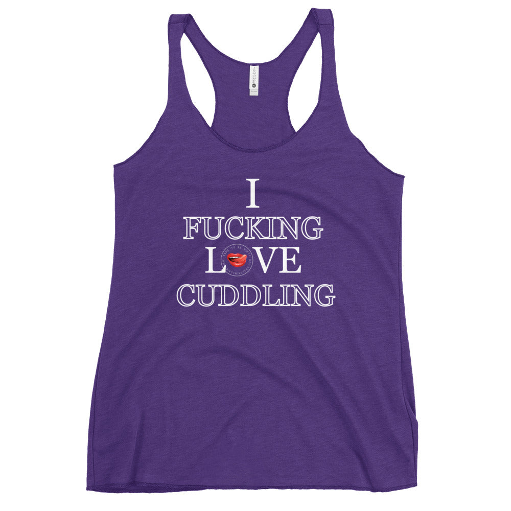 I Love Cuddling Women's Racerback Tank