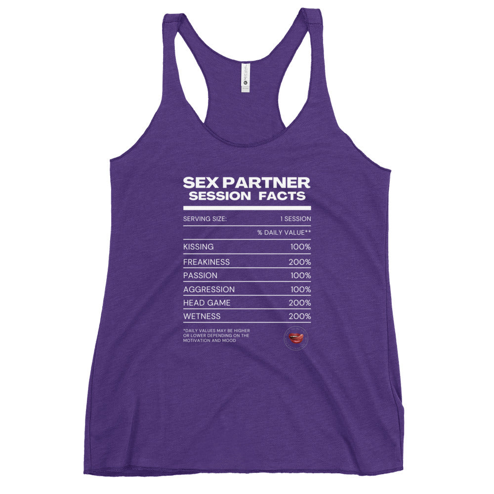 Women's Sex Facts Racerback Tank