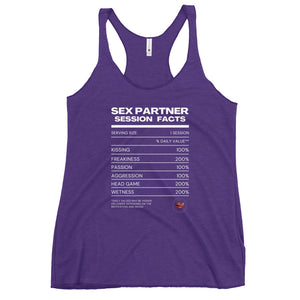 Women's Sex Facts Racerback Tank