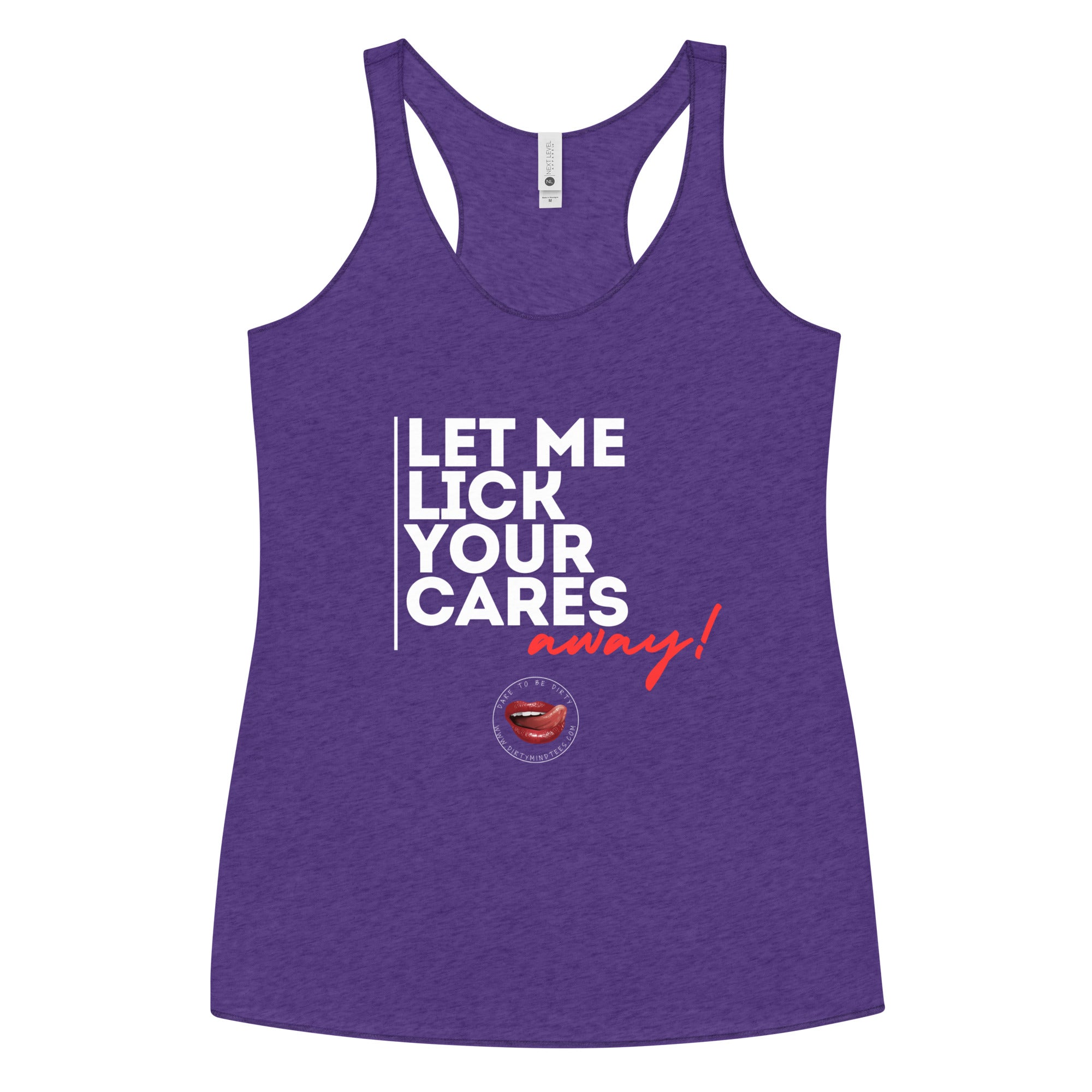 Lick Away Your Cares Women's Racerback Tank