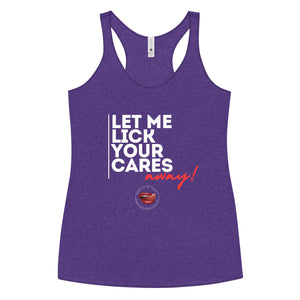 Lick Away Your Cares Women's Racerback Tank
