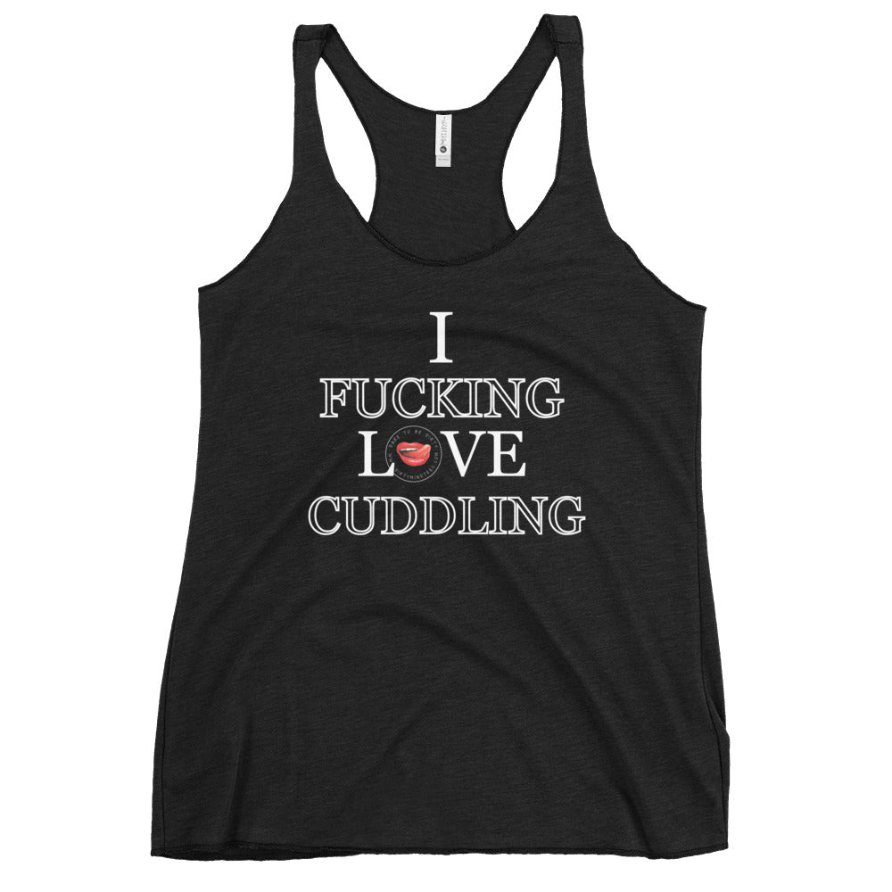I Love Cuddling Women's Racerback Tank