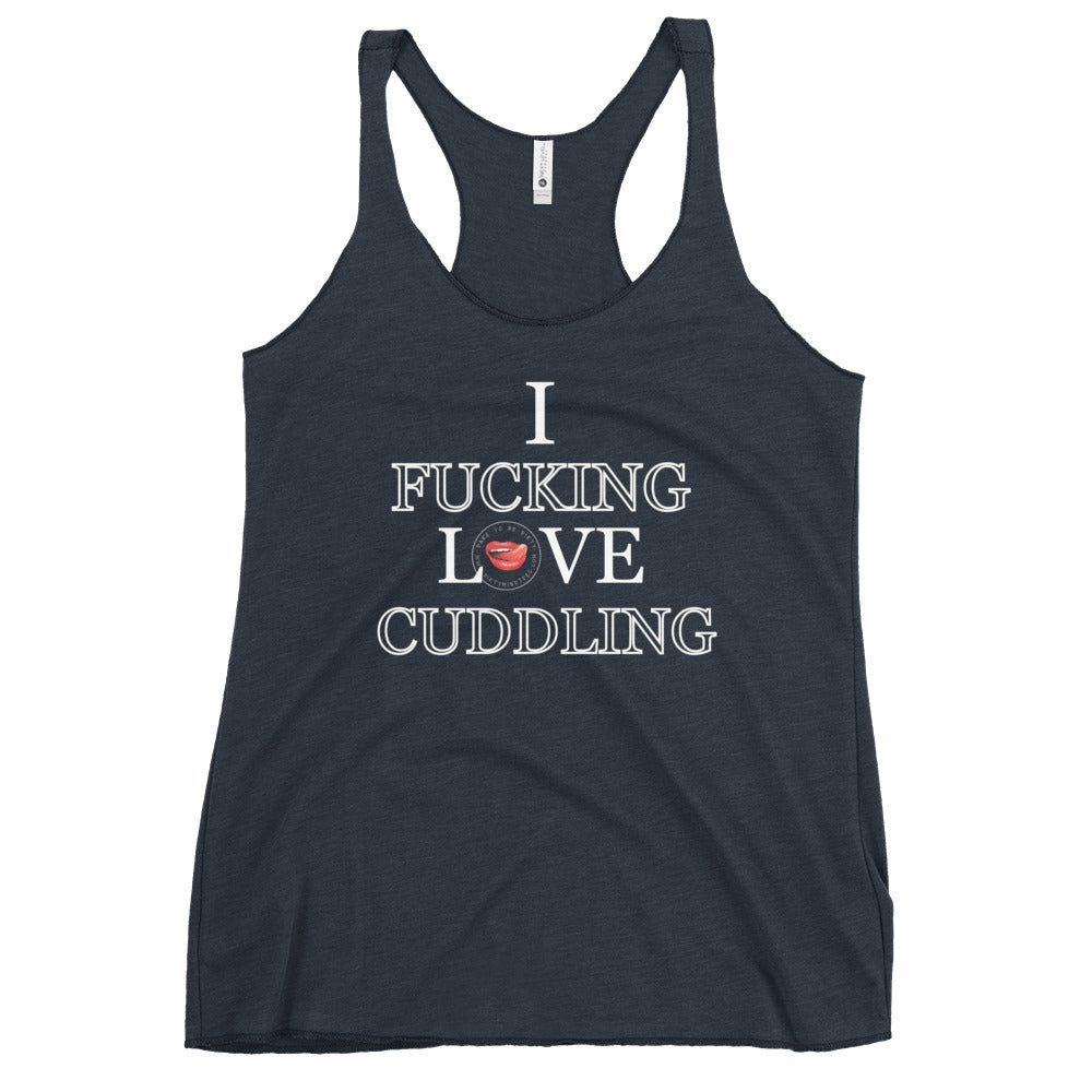 I Love Cuddling Women's Racerback Tank