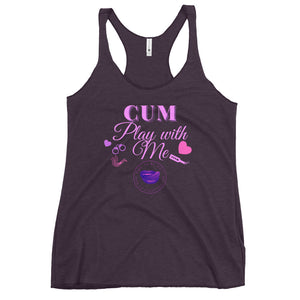Cum Play With Me Women's Racerback Tank