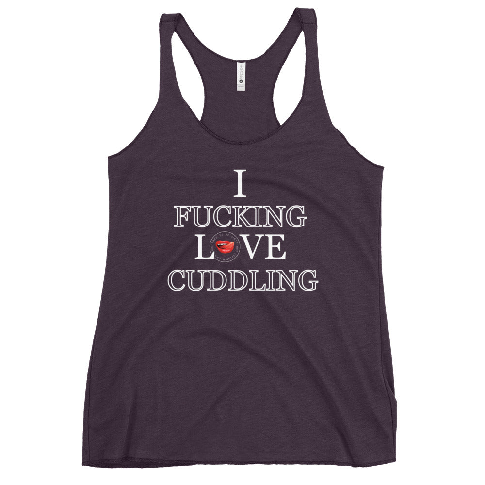 I Love Cuddling Women's Racerback Tank