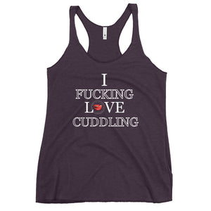 I Love Cuddling Women's Racerback Tank