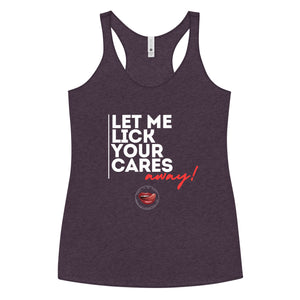 Lick Away Your Cares Women's Racerback Tank