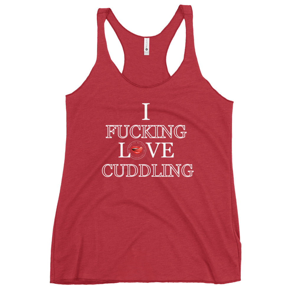 I Love Cuddling Women's Racerback Tank