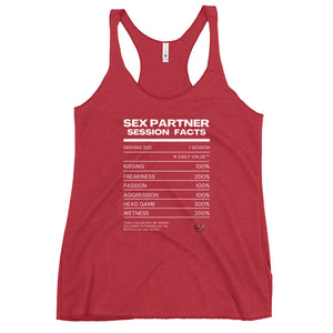 Women's Sex Facts Racerback Tank