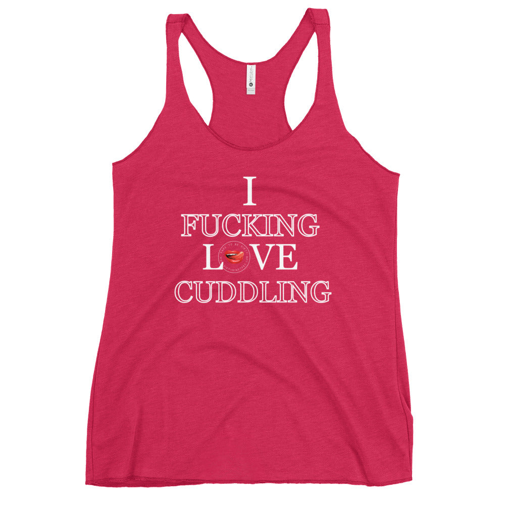 I Love Cuddling Women's Racerback Tank