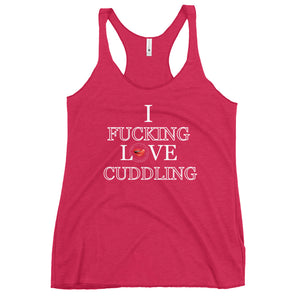 I Love Cuddling Women's Racerback Tank